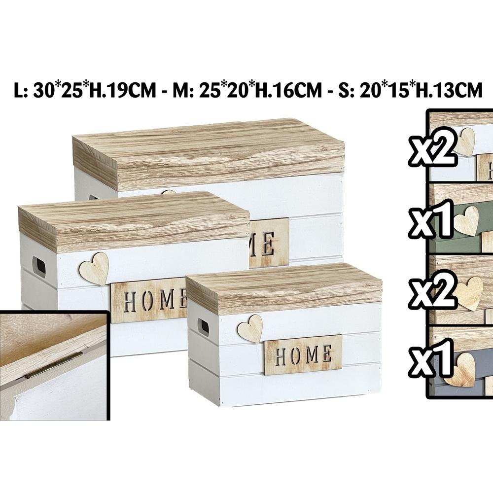 Qib 59964-M Scatola Heart Targa Home M 25*20*16Cm 1/6