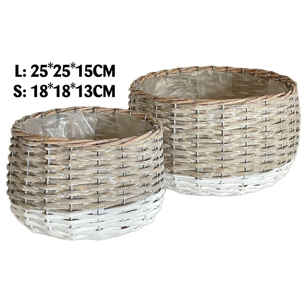 Qib 60647 Cesta Farm Roundl 25*25*15Cm