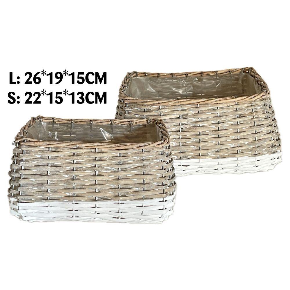 Qib 60654 Cesta Farm Rettang.M 22*15*13Cm