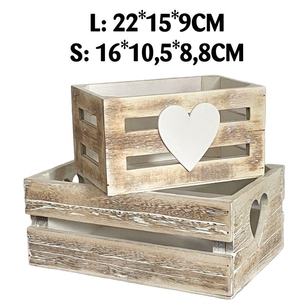 Qib 61638 Set 2 Cassette Heart Variety Nature Washed - Naturale - Cassette | Mikasa