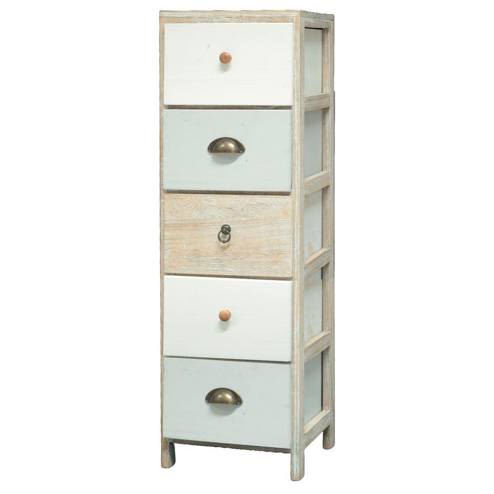 QIB 62443 Colonnina Tricolor 5 Cassetti 30*24*97Cm