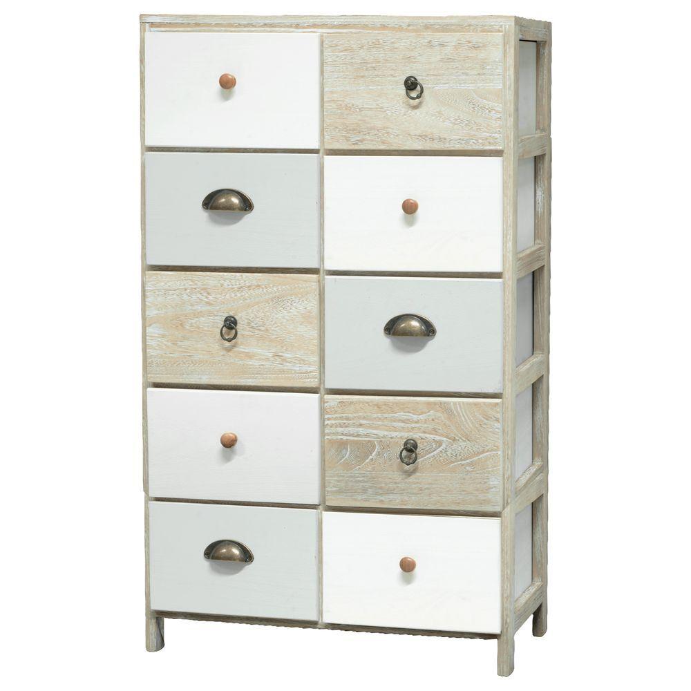 QIB 62446 Colonnina Tricolor Doppia 5 Cass. 58*24*97Cm
