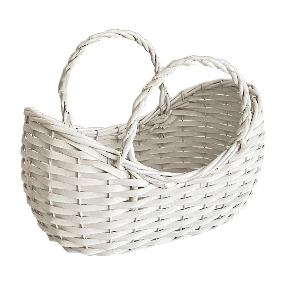 Qiu 58990 Cesta White Boat Intrecciata 31*20*25Cm