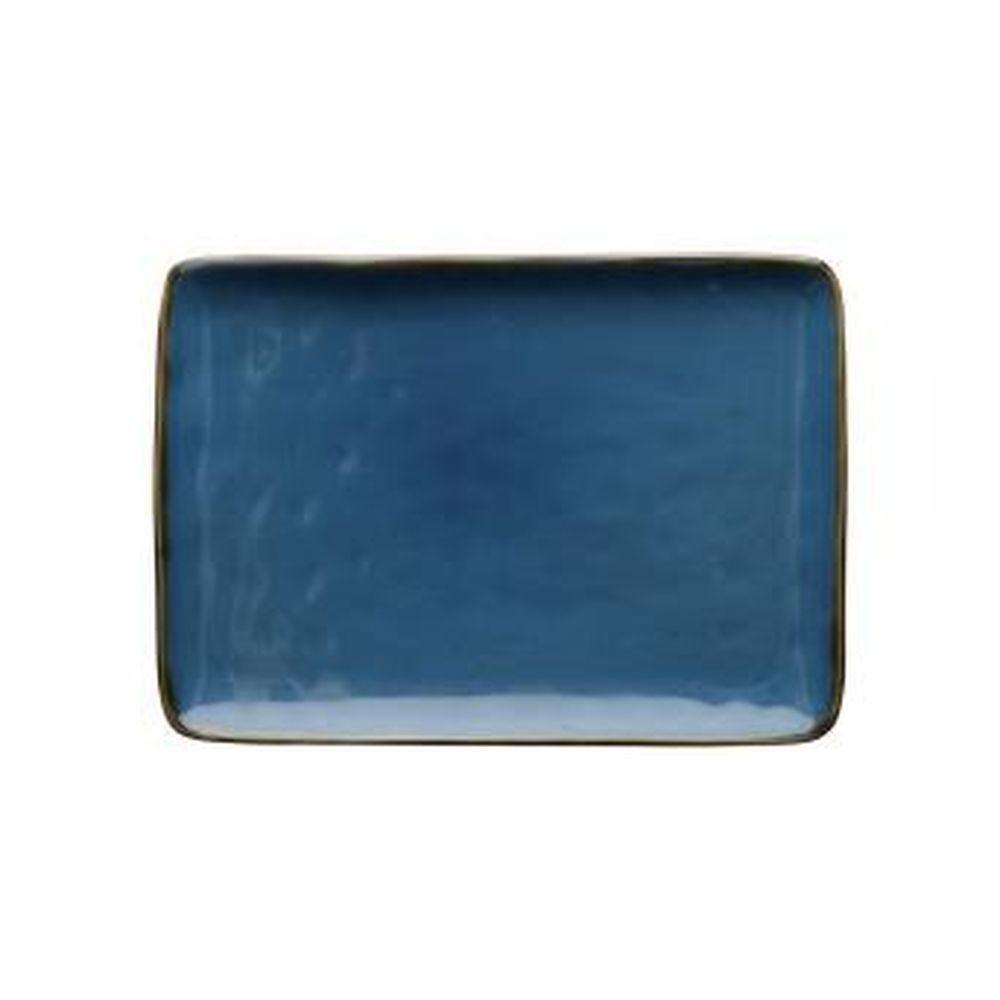 Concerto Blu Avio Blu Avio Vass Rett 27X19 - Ceramica Blu - Vassoi | Mikasa