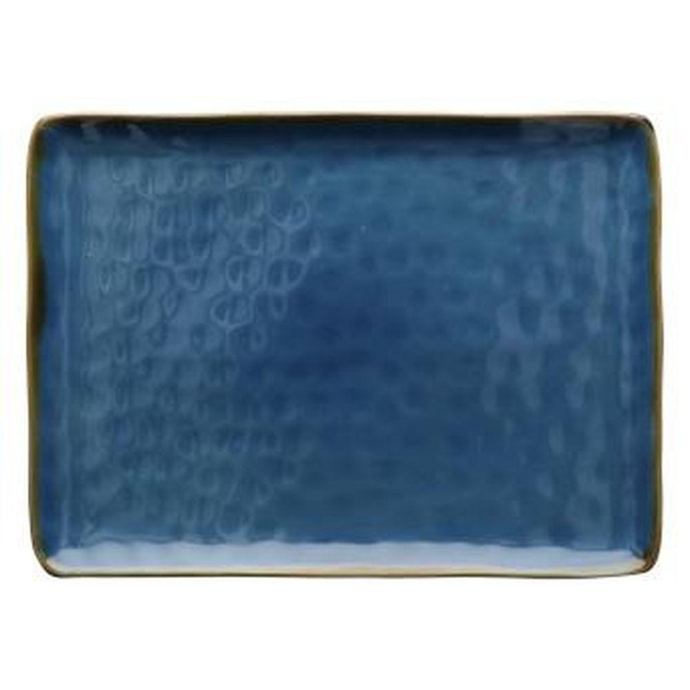 Concerto Blu Avio Blu Avio Vas Rett 36X26,5 - Ceramica Blu - Vassoi | Mikasa