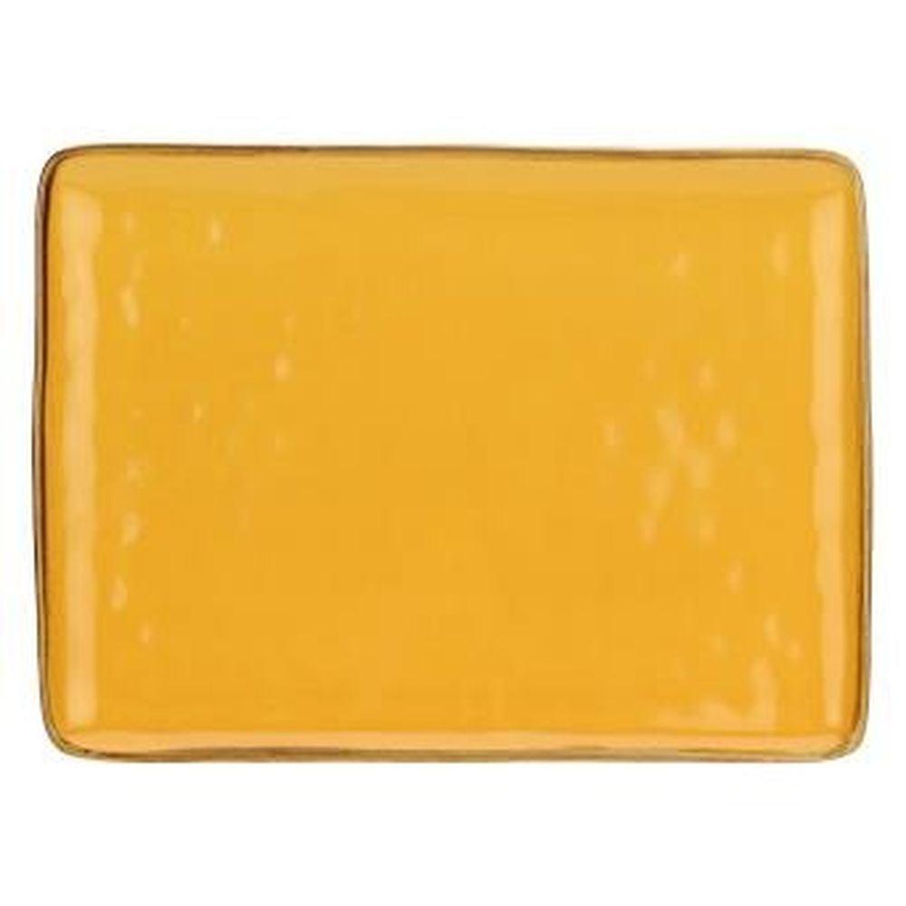 Concerto Ocra Ocra Vas Rett 36X26,5 - Ceramica Giallo - Vassoi | Mikasa