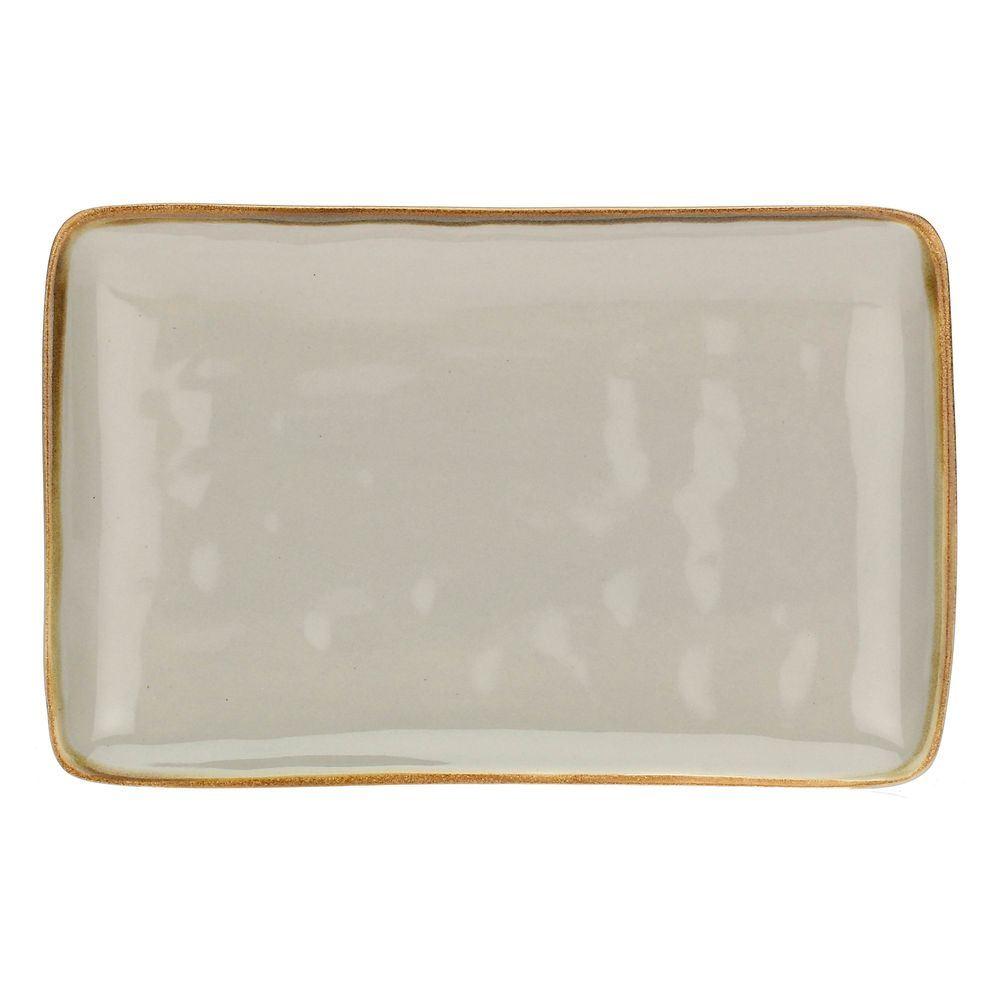 Concerto Grigio Perla Gr Perla Vass Rett 20X13 - Ceramica Bianco - Vassoi | Mikasa