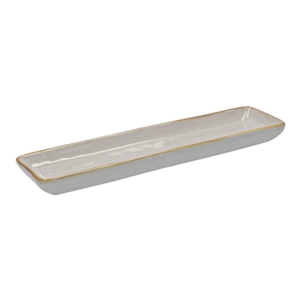 Concerto Grigio Perla Gr Perla Vass Rett 32X8 - Ceramica Bianco - Vassoi | Mikasa