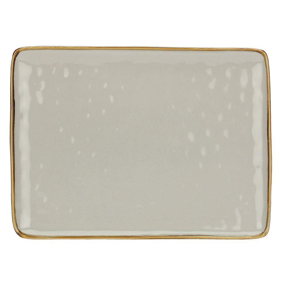 Concerto Grigio Perla Gr Perla Vas Rett 36X26,5 - Ceramica Bianco - Vassoi | Mikasa