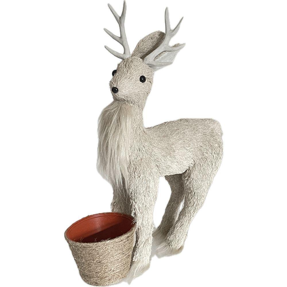 Ren 61315 Cervo Cream Invernale Con Vaso 28*12*42Cm