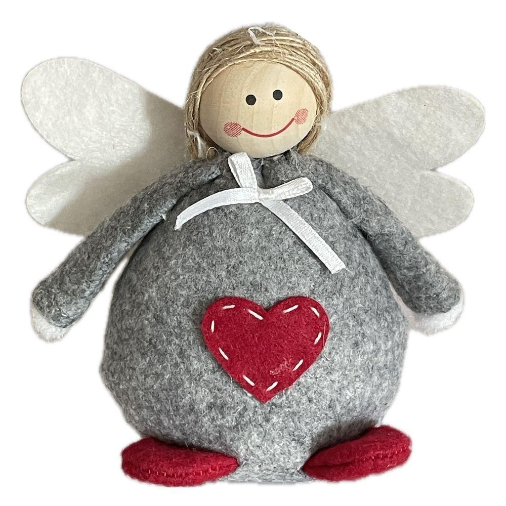 Rey 57003 Stuffed Angel - Light Grey - 10 X 6 X 10 - Grigio - Pupazzi | Mikasa
