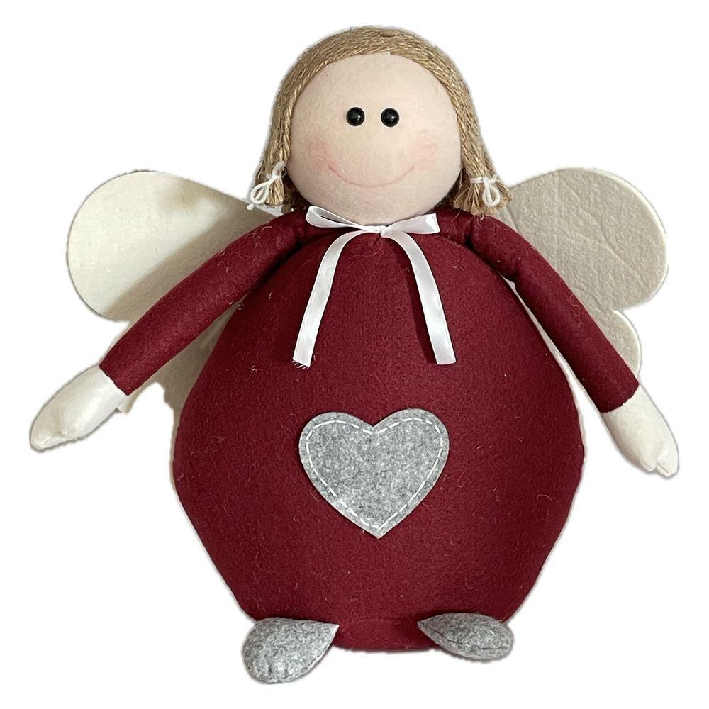 Rey 57018 Stuffed Angel - Burgundy - 45 X 19 X 44