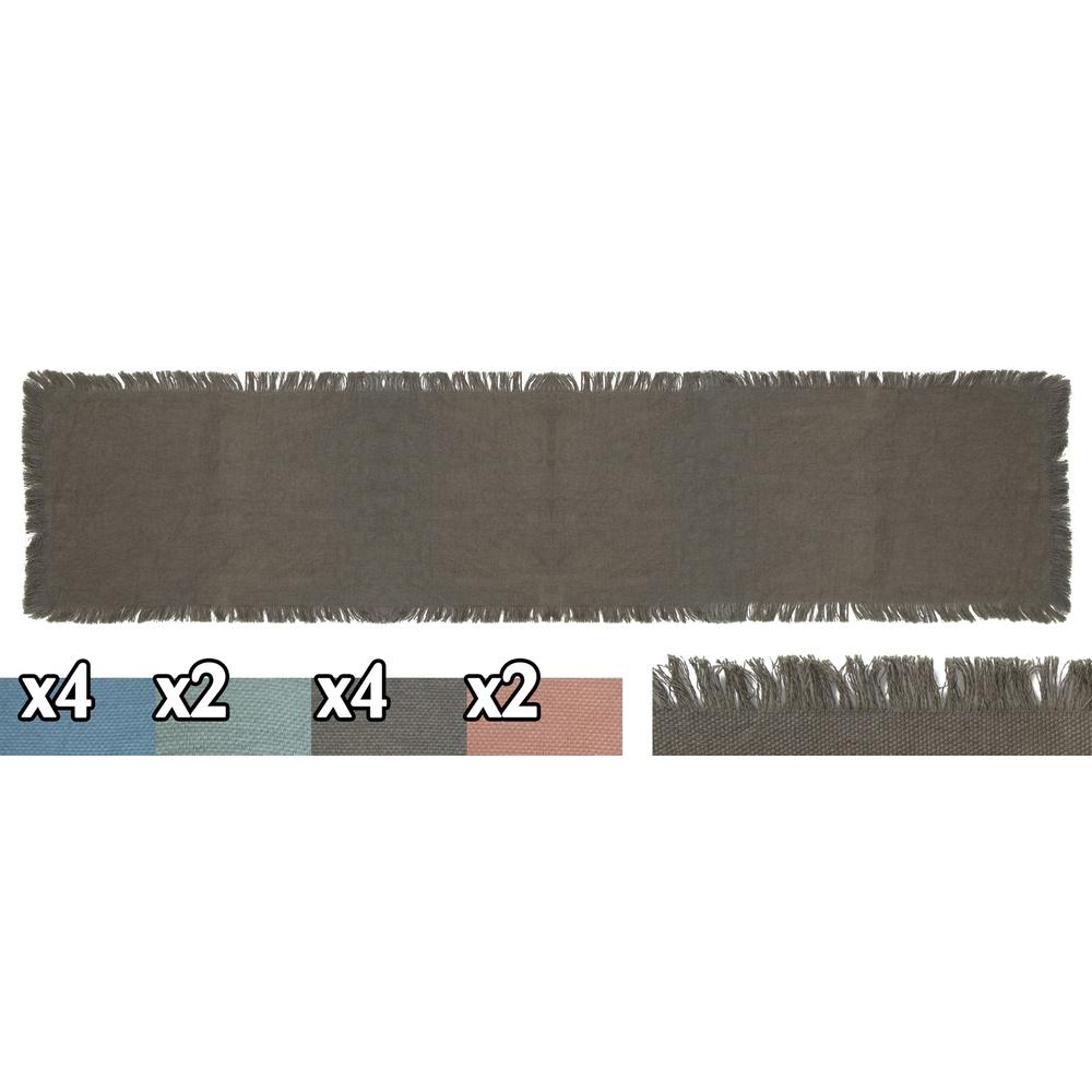 Rlk 59762 Runner Con Frange 40*135Cm 4 Ass. - Cotone Assortito - Runner | Mikasa
