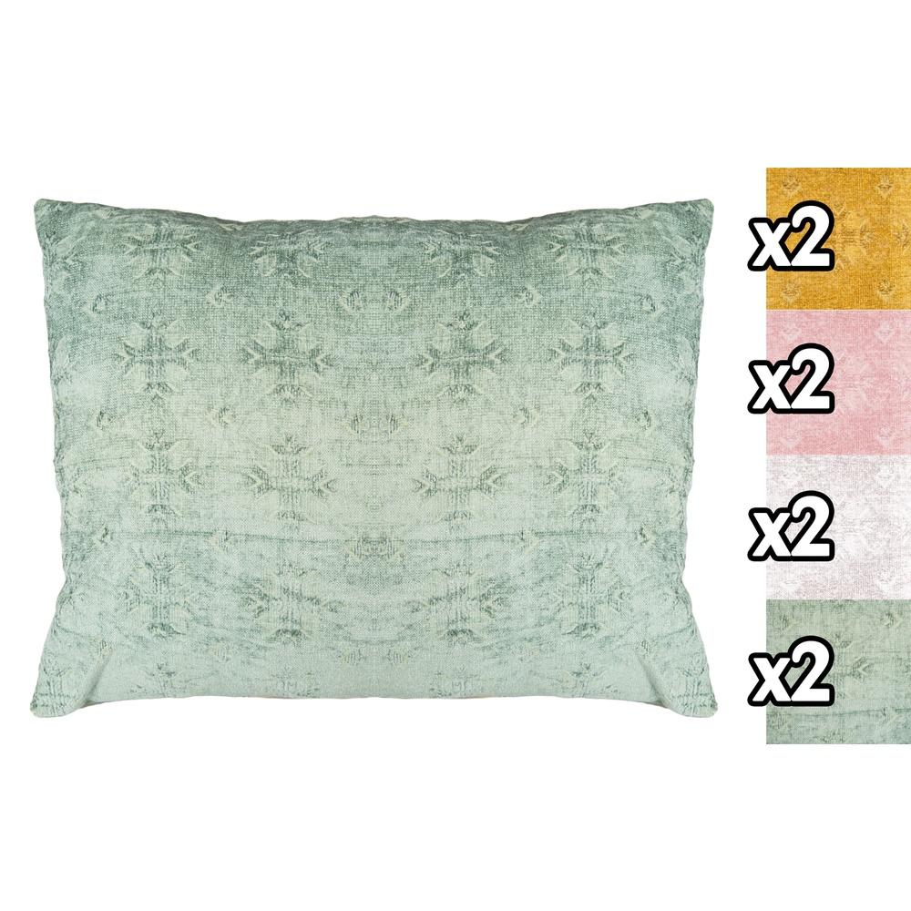 Rlk 59768 Cuscino Rett. Ciniglia 40*60Cm 4 Ass. - Tessuto Assortito - Cuscini | Mikasa