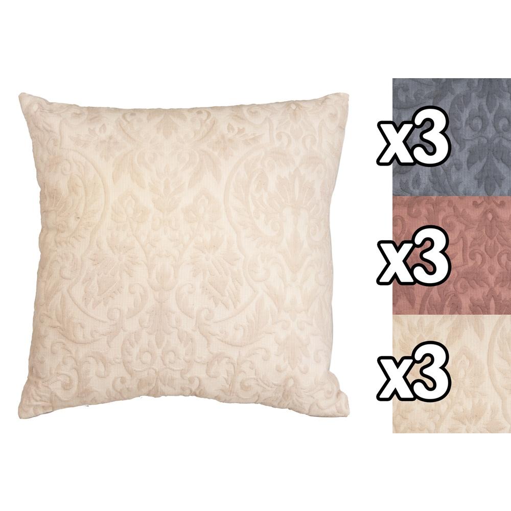 Rlk 59769 Cuscino Quadrato Jacquard 45*45Cm 3 Ass. - Tessuto Assortito - Cuscini | Mikasa