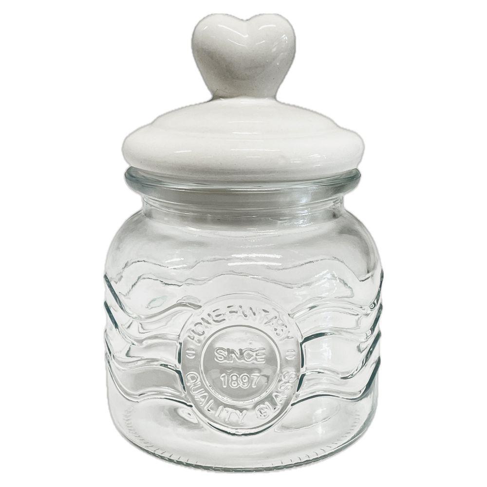 RUE 61252 Barattolo Vetro Biot Heart Lid 650Ml 10,8*10,8*16,5Cm
