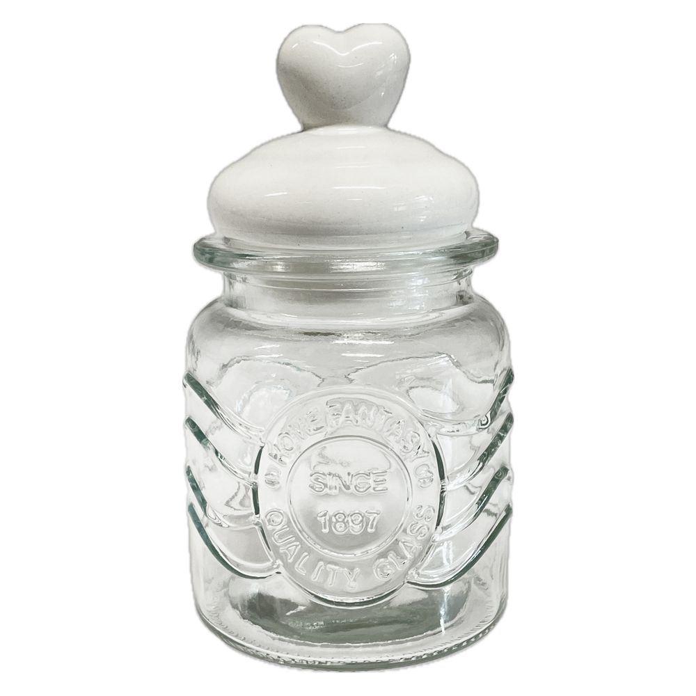 RUE 61253 Barattolo Vetro Biot Heart Lid 250Ml 8*8*14Cm