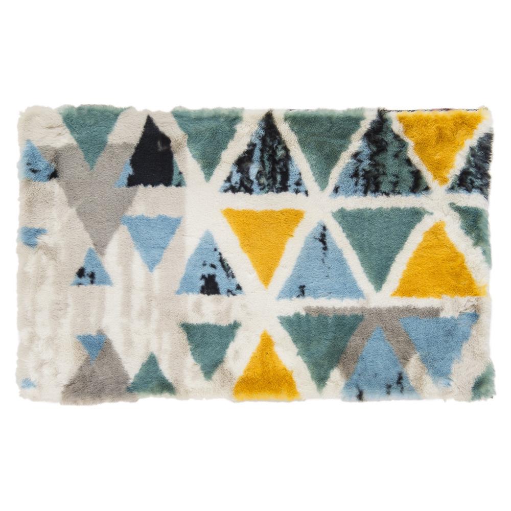 Rug 57345 Tappeto Geometrico Ecopelliccia 50*80Cm - Tessuto - Tappeti | Mikasa