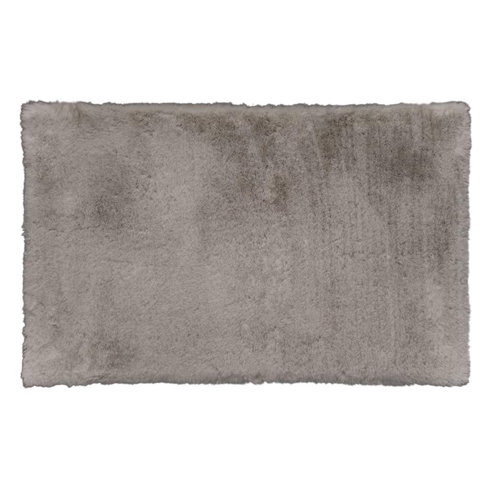 Rug 57351 Tappeto Ecopelliccia Coniglio Rettangolare 90*150Cm - Tessuto Tortora - Tappeti | Mikasa