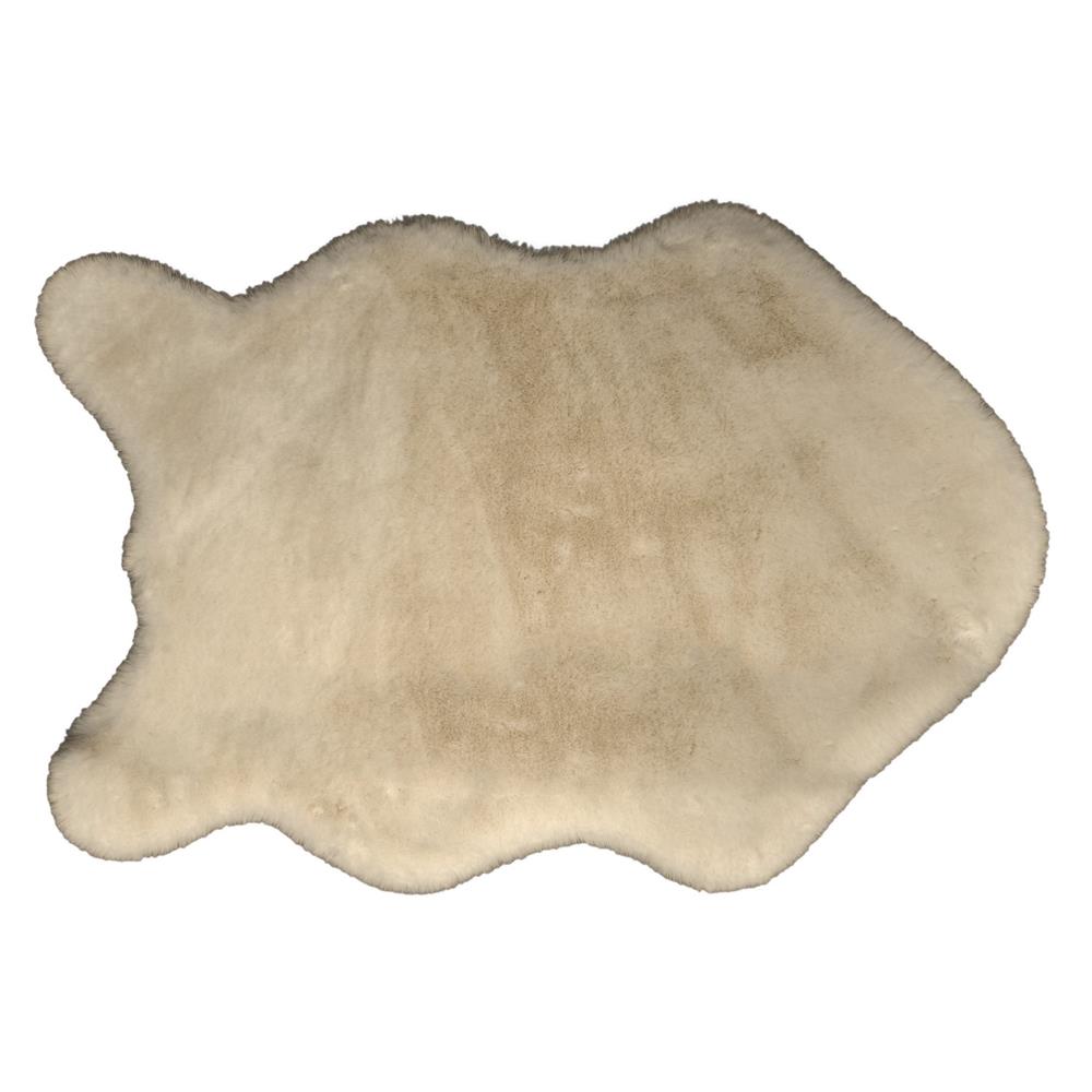 Rug 57359 Tappeto Ecopelliccia Forma Coniglio Crema 120*150Cm - Tessuto Crema - Tappeti | Mikasa