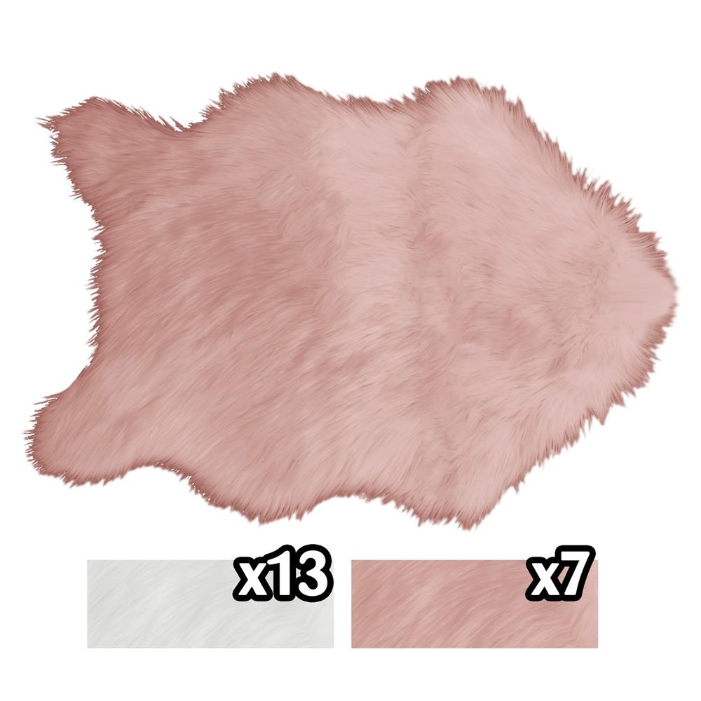 Rug 57375 Tappeto Eco Pelle Di Pecora 60*90Cm 2 Ass.