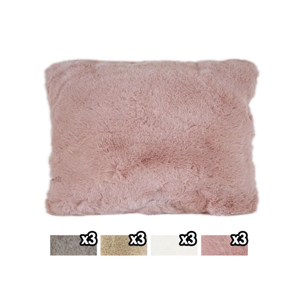 Rug 58069 Cuscino Ecopelliccia Coniglio 45X60Cm 4 Ass.