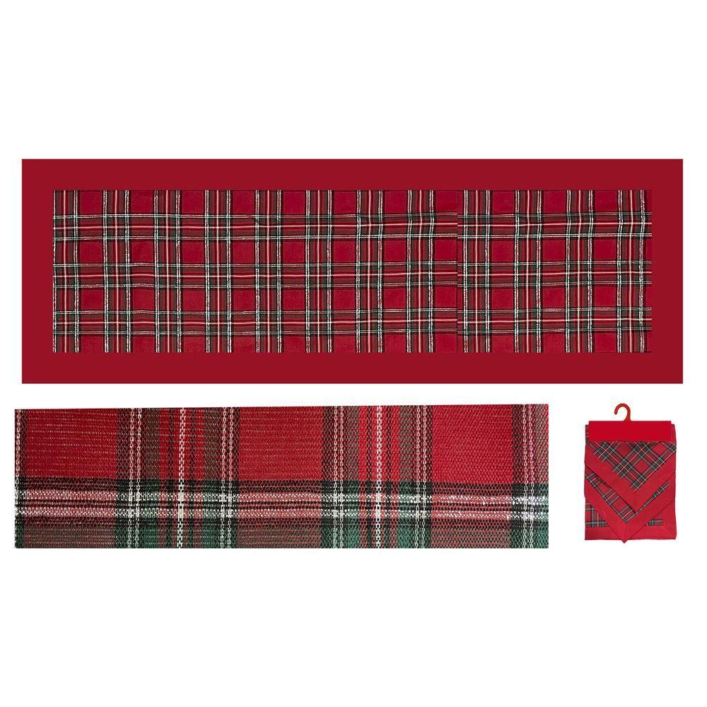 Sal 61341 Runner Scozzese Natale 40*135Cm