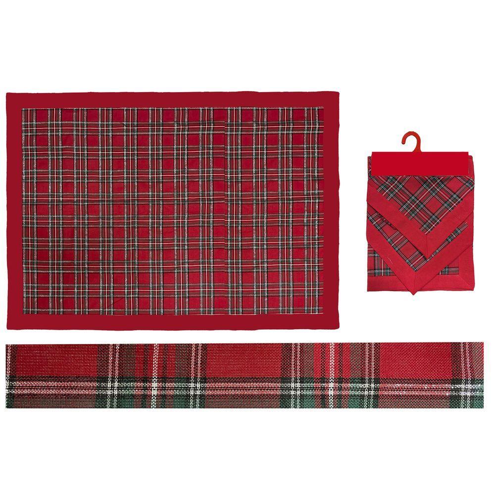 Sal 61343 Tovaglia Scozzese Natale 140*240Cm