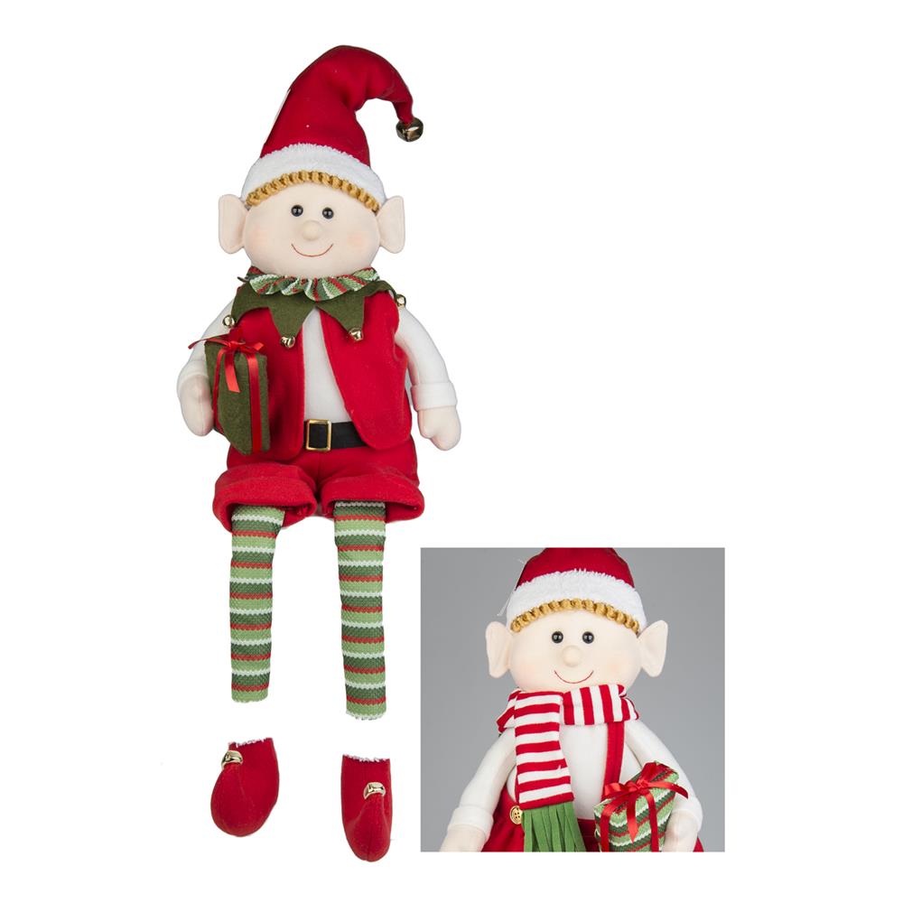 Sht 56648 Deco Elfo Classic Regalo 24*16*92Cm 2 Ass.
