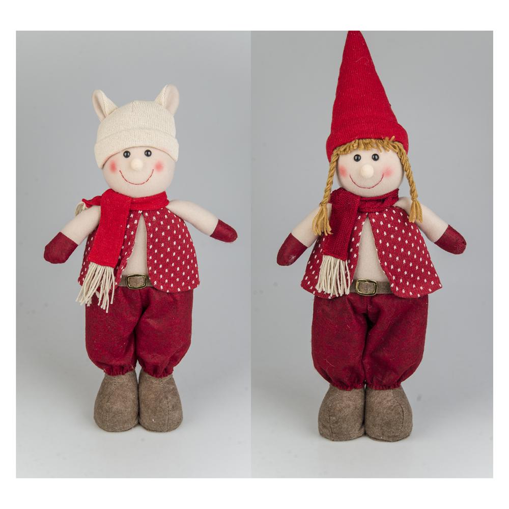 Sht 57513 Deco Bimbo Gnomo Rosso Stand 22*10*46Cm 2 Ass.
