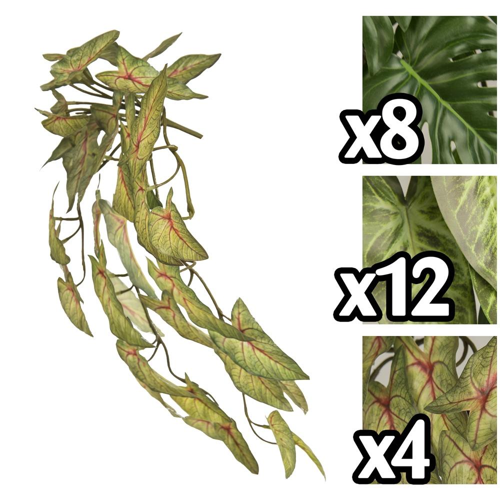 Sil 59798 Bush Green Tropical 50Cm 3 Ass.