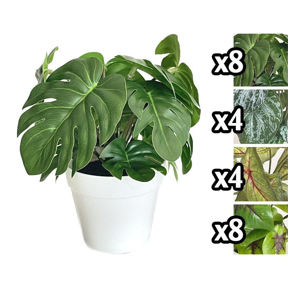 Sil 59805 Vasetto Mini Tropical Leaves 21Cm 4 Ass.
