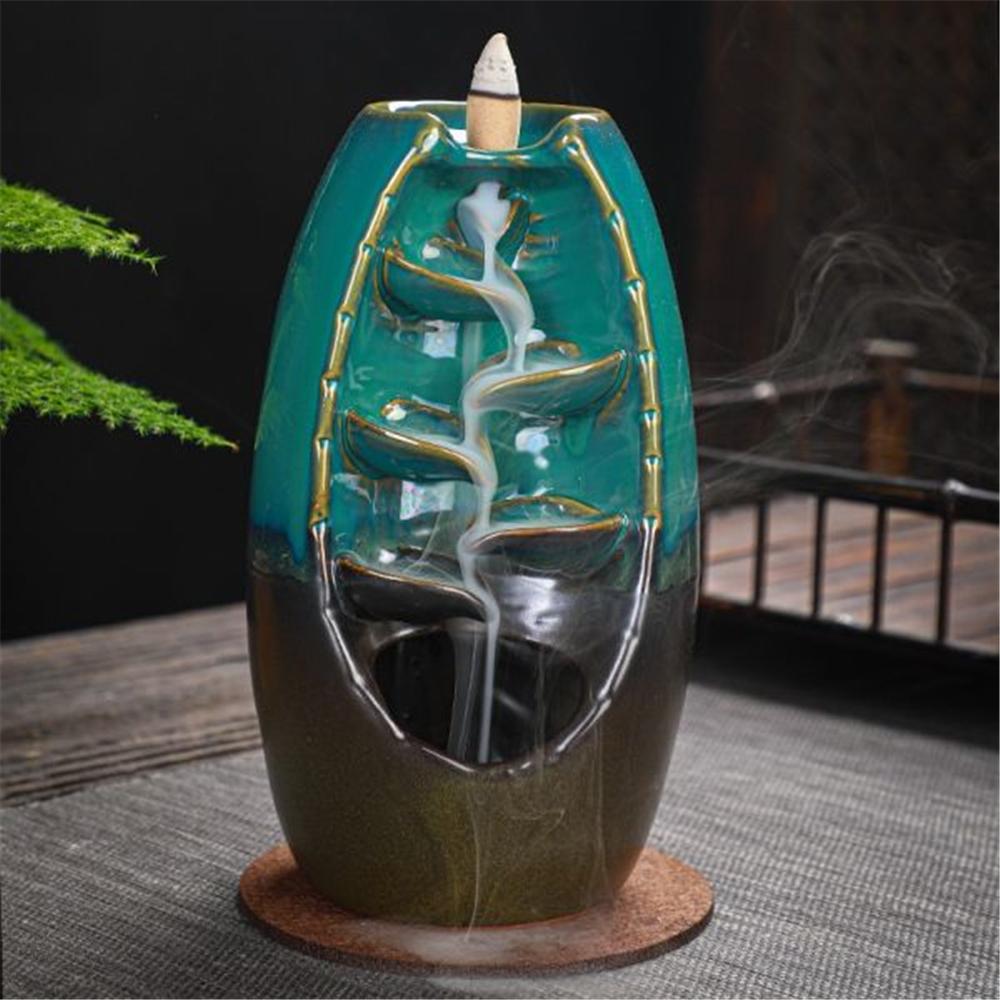 Sl-13 Porta Cono Totem Blu - Ceramica Argento - Incensi & Accessori | Mikasa