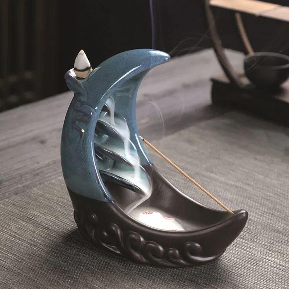 Sl-27 Supporto 'Luna' Per Incensi A Cascata - Argento - Incensi & Accessori | Mikasa