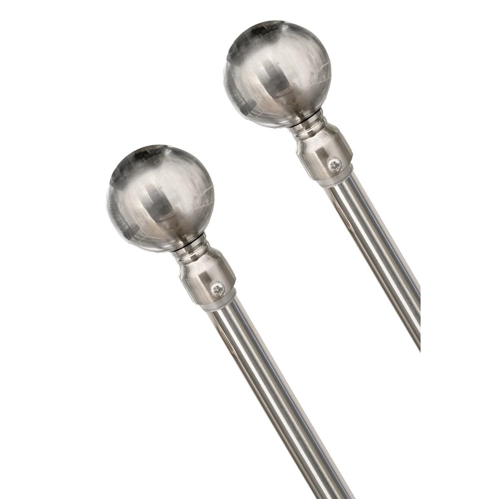SMA A0022 ASTA SFERA DOPPIA 120-210CM SILVER PLATED