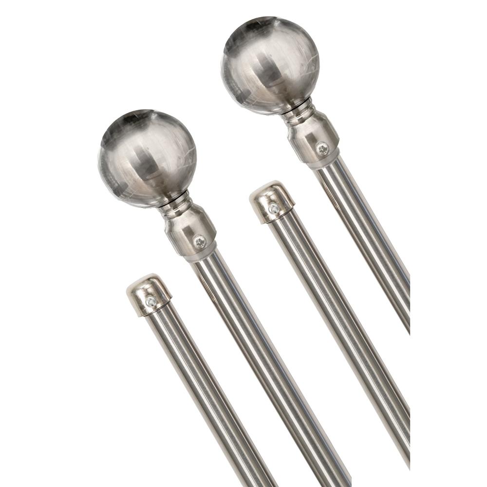 Sma A0023 Asta Sfera Doppia 160-310Cm Silver Plated