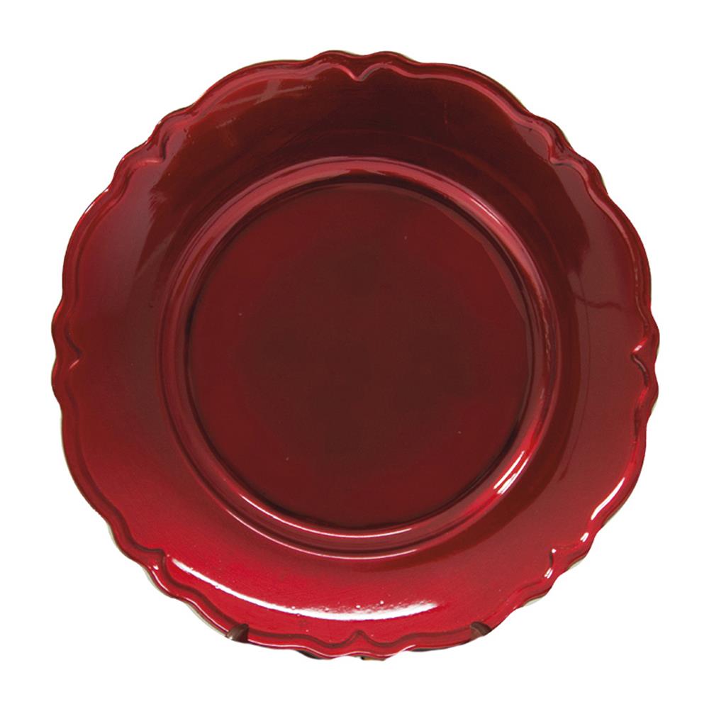 Sot 48543-41705 S.Piatto Lacy Rosso Xmas  1/24  33*33*2Cm - Melamina Rosso - Casalinghi | Mikasa