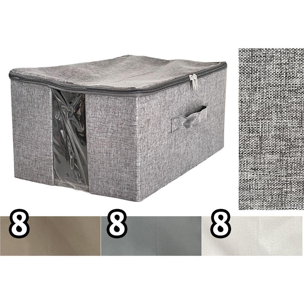 Sta 60882 Ordinett Con Zip Top 35*28*18Cm 3 Ass.