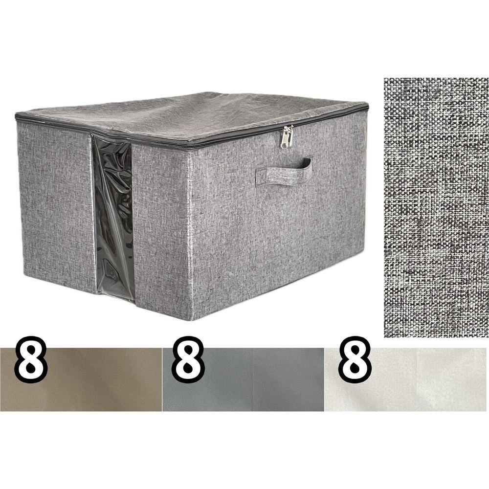 Sta 60884 Ordinett Con Zip Top 45*35*25Cm 3 Ass. - TNT Assortito - Cambio Stagione | Mikasa