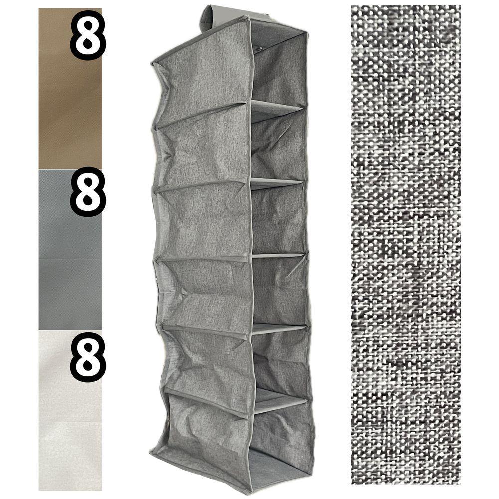 Sta 60892 Organizer Appendibile 6 Ripiani Top 15*30*84Cm 3 Ass. - TNT Assortito - Cambio Stagione | Mikasa