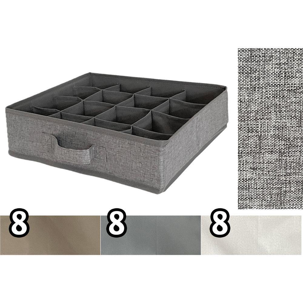 Sta 60896 Organizer Cassetto X16 Top 35*27*9Cm 3 Ass.