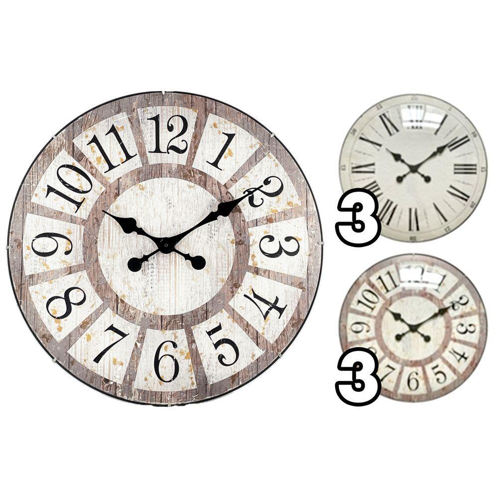 TAC 62334 Orologio Bombato 50.8*50.8*5Cm 2 Ass.