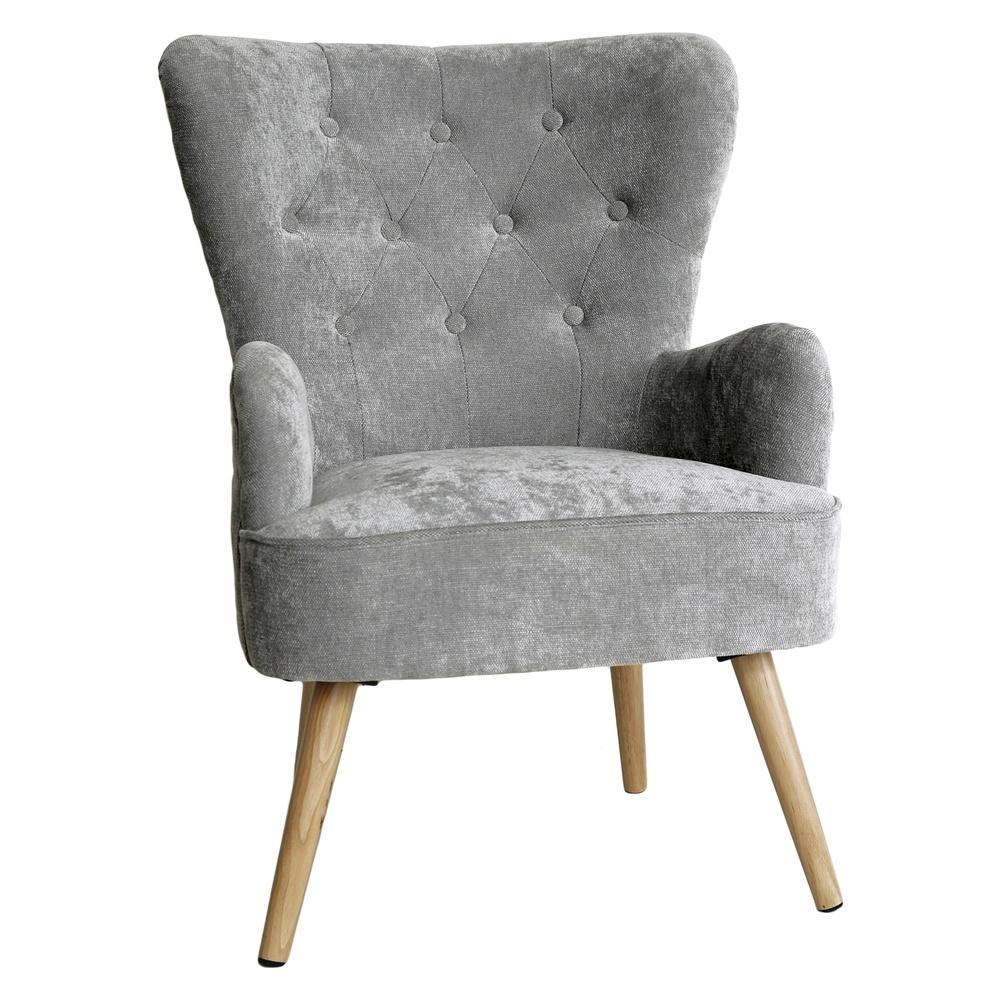 Tia 60076 Poltrona Trapuntata Classic Grigia 67*71*90Cm