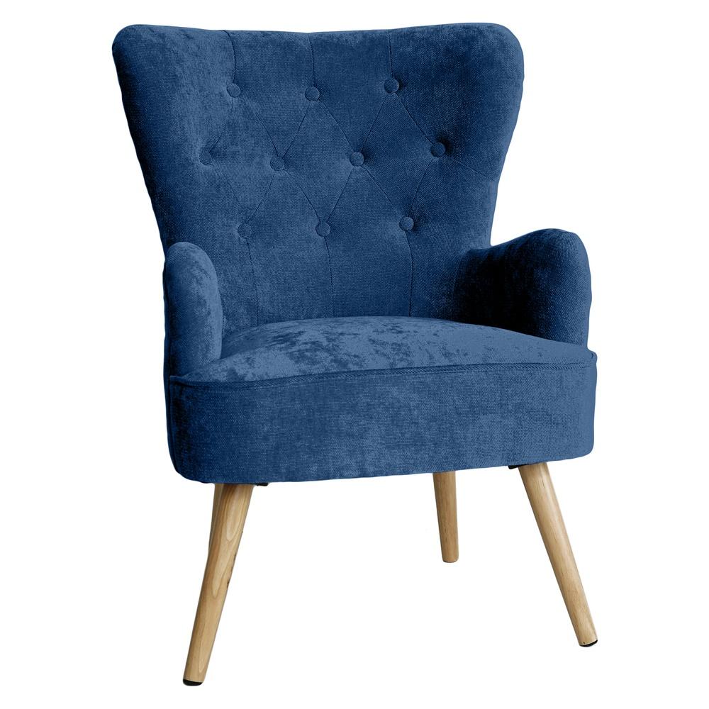 Tia 60078 Poltrona Trapuntata Classic Blu Scuro 67*71*90Cm