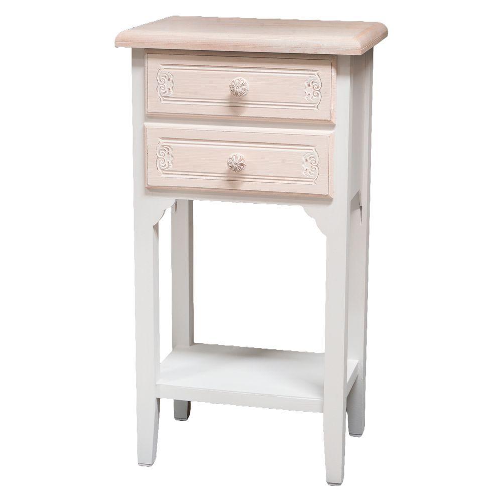 TIA 61919 Comodino Cassetti E Ripiano Coventry 37*26,5*69,5Cm