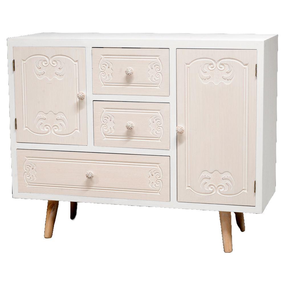 TIA 61930 Mobiletto Cassetti E Sportelli Coventry 90*33,5*72Cm