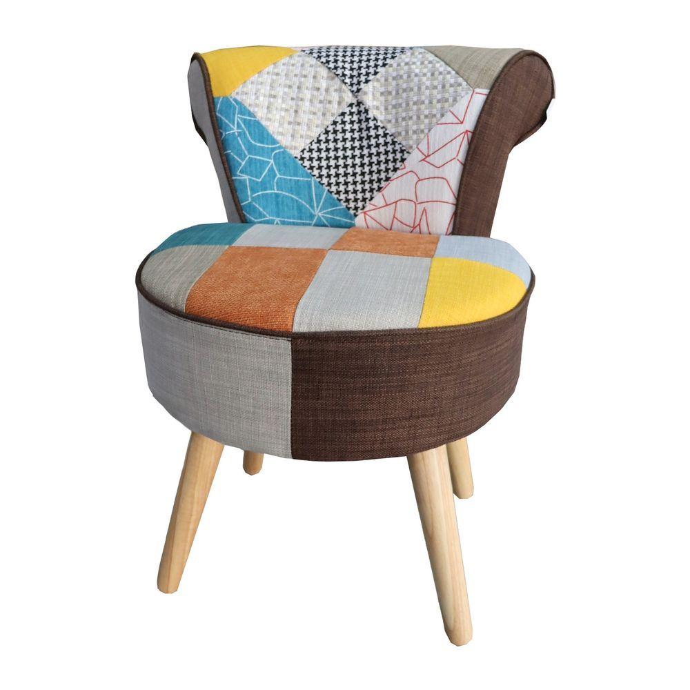 TIA 62295 Poltroncina Parigi Patchwork 45*47*61Cm - Tessuto Fantasia - Poltroncine | Mikasa
