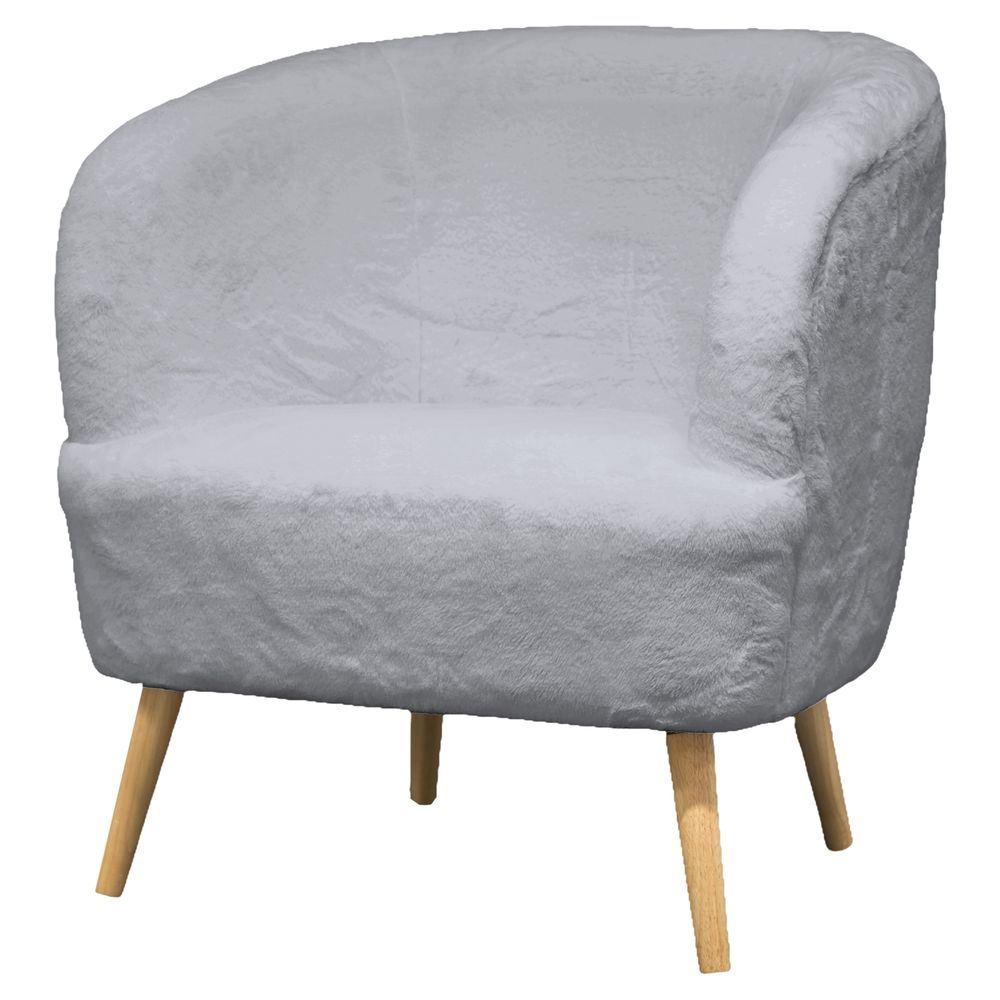 TIA 62338 Poltrona Soft Majesty Grigia 73*66*78Cm