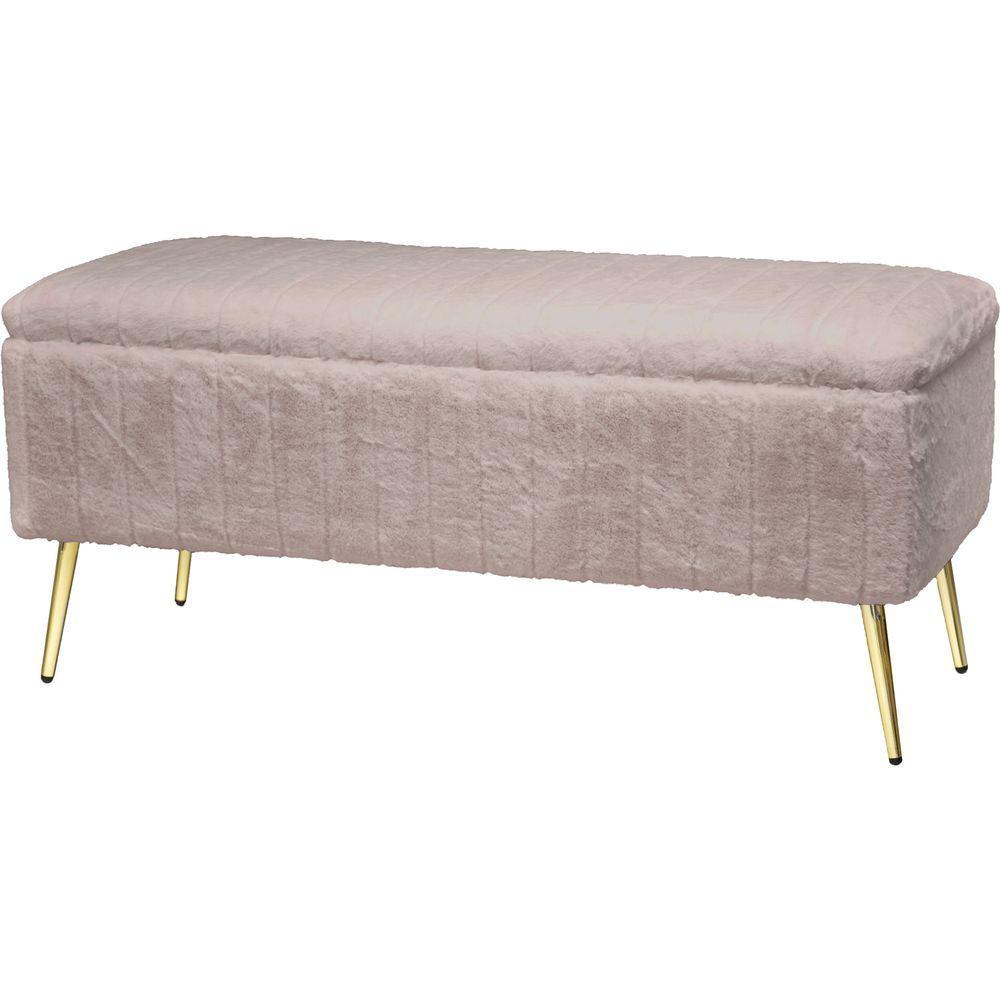 TIA 62351 Panca Soft Strisce Tortora 110*42*50Cm - Tortora - Panchine | Mikasa