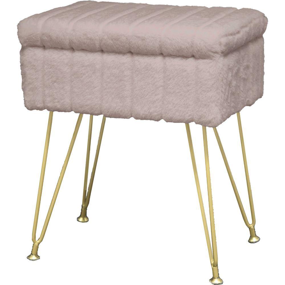 TIA 62352 Sgabello Soft Strisce Tortora 40*30*47,5 - Tortora - Sgabelli | Mikasa